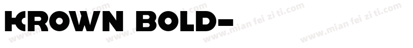 krown bold字体转换